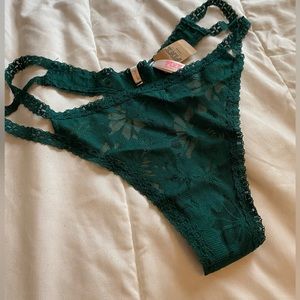 Dark Green thong from Pink